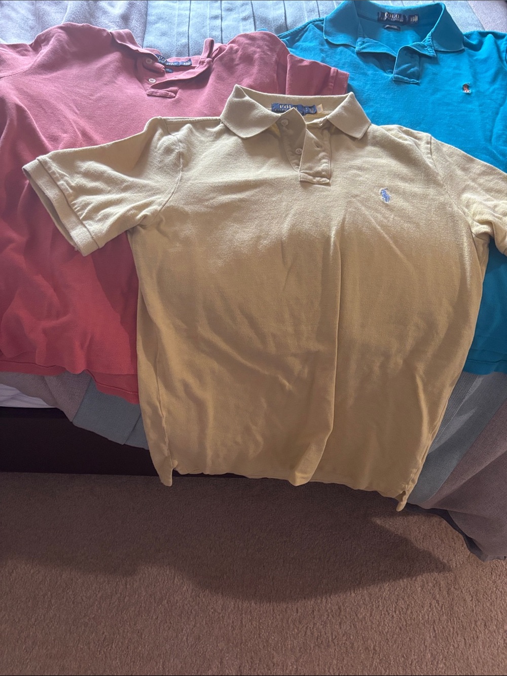 Ralph Lauren Pale Yellow Polo with Embroidered Pony